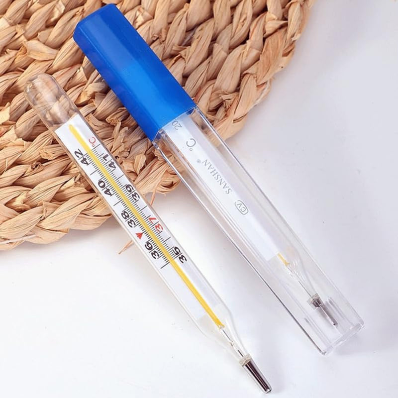 [Australia - AusPower] - Toyvian Oral Temperature for Adults and Kids - Glass Temperature Accurate Easy Reading, Fast Reading Fever Indicator 