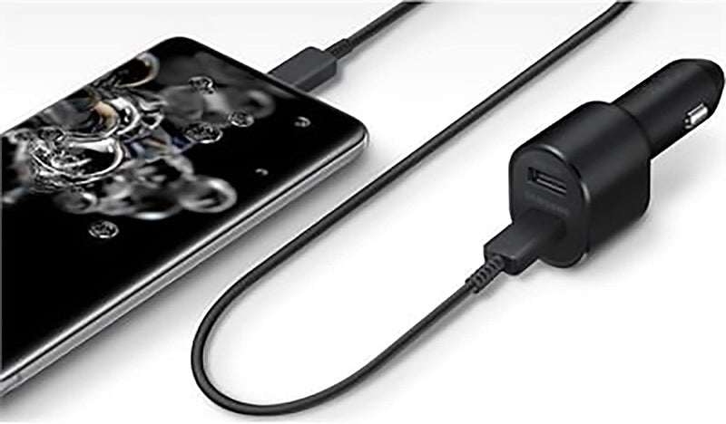 [Australia - AusPower] - SAMSUNG Super Fast Dual Car Charger Usb (45W+15W) Two Ports EP-L5300 Black 