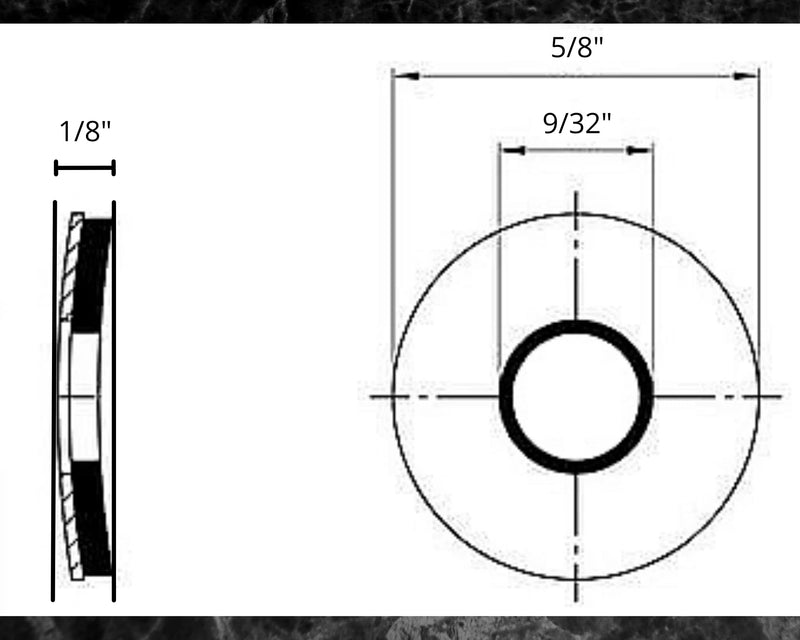 [Australia - AusPower] - 100 Qty 1/4" Stainless Steel EPDM Bonded Sealing Neoprene Rubber Washers #14 (BCP640) 
