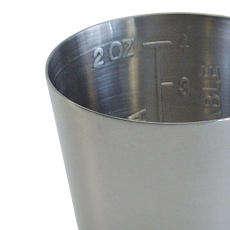 [Australia - AusPower] - Graham-Field 3241 Grafco Graduated Medicine Cup for Hospital and Homecare Use, Stainless Steel, 2 Oz Capacity, 2" x 1-3/4" 