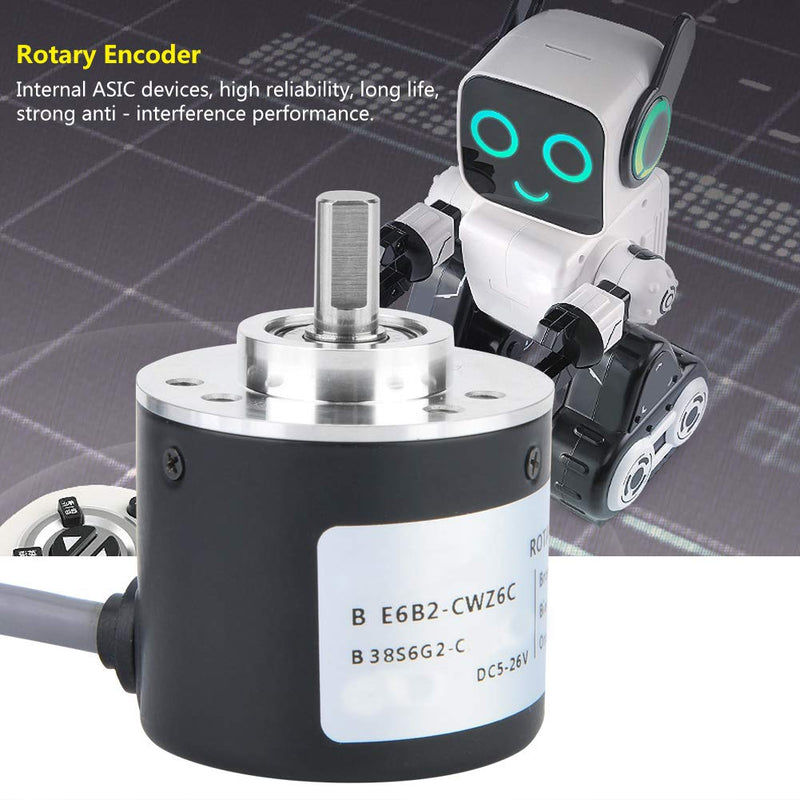 [Australia - AusPower] - Jeanoko E6B2-CWZ6C Incremental Encoder Quick Response Incremental Rotary Encoder Internal ASIC Devices DC5~26V OD ?38mm(1024P/R) 