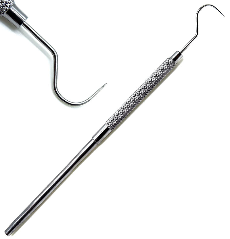 [Australia - AusPower] - Dental Explorer 23 Shepherd Hook, Ultra Light Diagnostic Endodontic Examination Instrument Individual Stainless Steel 