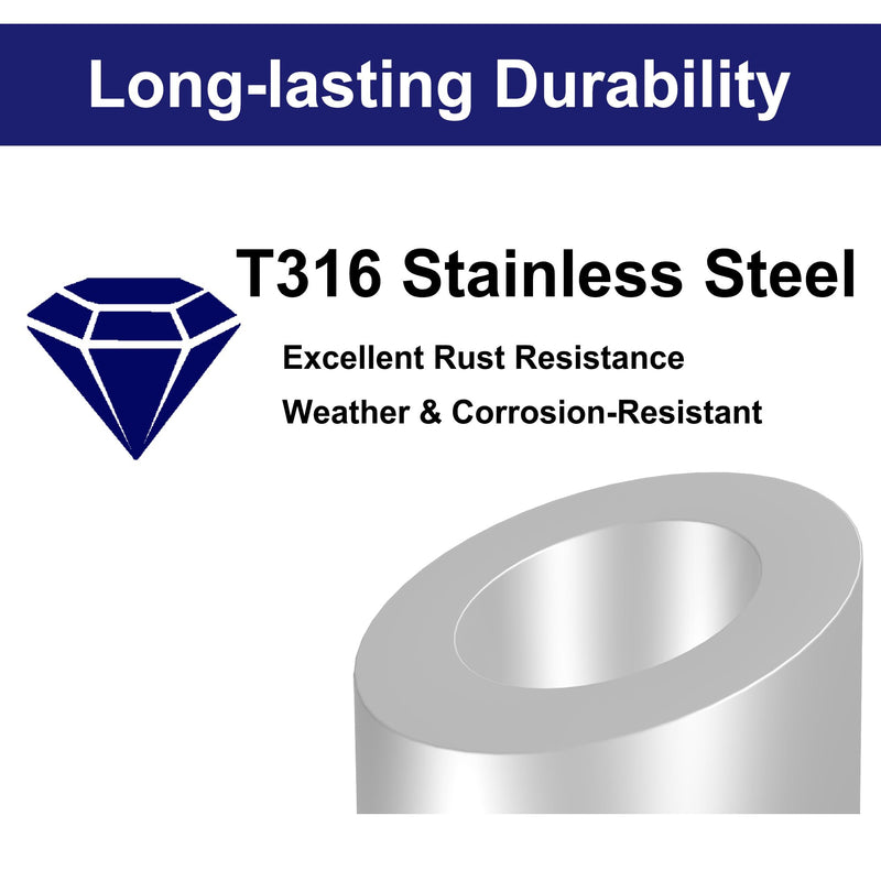 [Australia - AusPower] - 30 Pack Stainless Steel 25 30 35 Degree Angled Bevel Washers - 3/8" ID Angle Washer for Cable Railing Systems, Stair Ends，Fits for 1/8", 3/16" Cables Railing Kits 3/8" Angle Washers 30 Pcs- Silver 