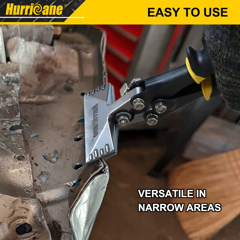 [Australia - AusPower] - HURRICANE Sheet Metal Hand Seamer, 3 Inch Straight Jaw Sheet Metal Bender Tools for Flattening Metal, Ergonomic TyreGrip Handle 3 Inch TyreGrip Ergonomic Handle 
