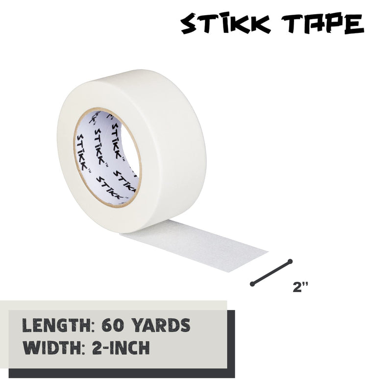 [Australia - AusPower] - STIKK Painters Tape - 1pk White Painter Tape - 2 inch x 60 yards - Paint Tape for Painting, Edges, Trim, Ceilings - Masking Tape for DIY Paint Projects - Residue-Free Painting Tape 2” - 1 Unit 