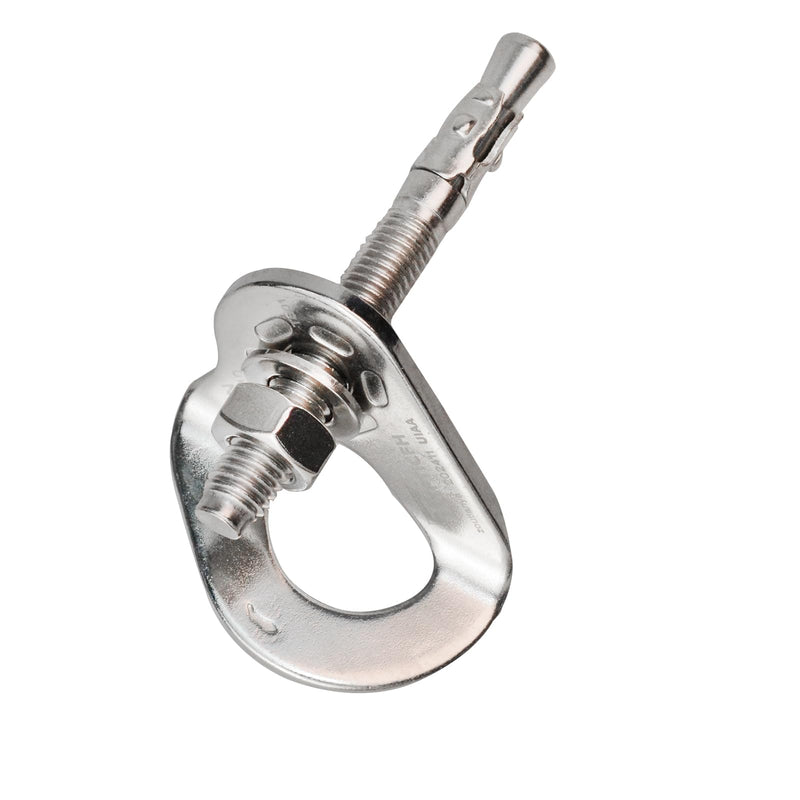 [Australia - AusPower] - 35kN UIAA Certified Heavy Duty Stainless Steel Climbing Bolt Hangers & Expansion Bolts Set, M10, Silver, 5pc Bolt Hanger+Bolt-5pc 10mm 