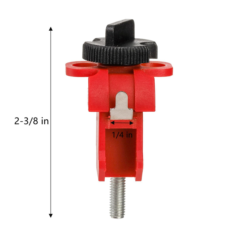 [Australia - AusPower] - Frcctre 6 Pack Tie Bar Circuit Breaker Lockout Device, Industrial Grade Miniature Loto Device Breaker Switch Lock for Electrical Lockout, OSHA Compliant 