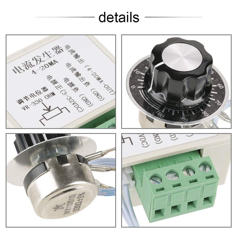 [Australia - AusPower] - DEWIN Signal Generator, 4-20mA Generator Adjustable Analog Quantity Current Signal Generator Module 