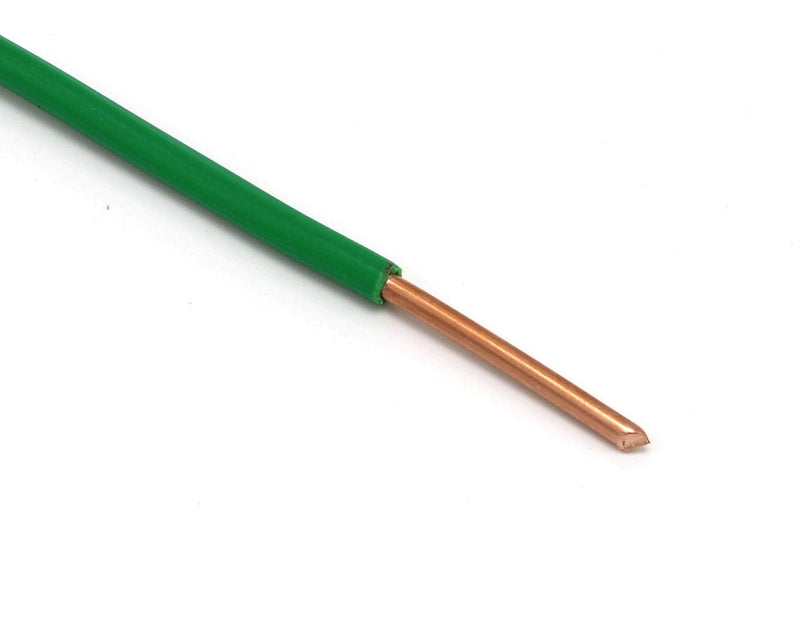 [Australia - AusPower] - THE CIMPLE CO 10 Feet (3 Meter) - Insulated Solid Copper THHN/THWN Wire - 14 AWG, Wire is Made in The USA, Residential, Commerical, Industrial, Grounding, Electrical Rated for 600 Volts - in Green 10 Feet (3 Meter) Solid Copper Wire 