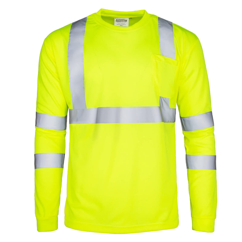 JORESTECH High-Visibility Long Sleeve Safety T-Shirt, ANSI/ISEA 107 Type R Class 3 Compliant XX-Large Lime