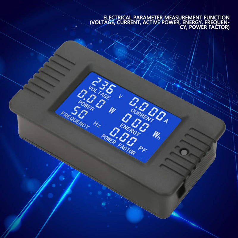 [Australia - AusPower] - PZEM to 022 Power Meter with Features for Energy Measurement, Overload Alarm and Power Threshold, LCD Display for Home Use 