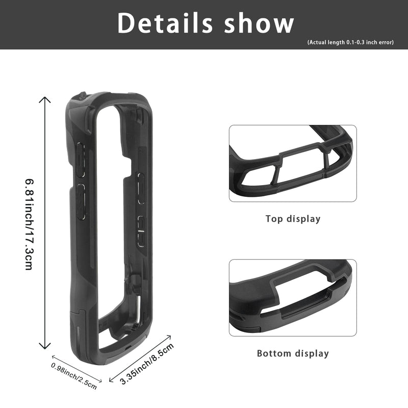 TC53 Protective Cover Bumper Case for Zebra Symbol TC53 TC58 Handheld Barcode Scanner Mobile Terminal, Rugged OEM Case Black