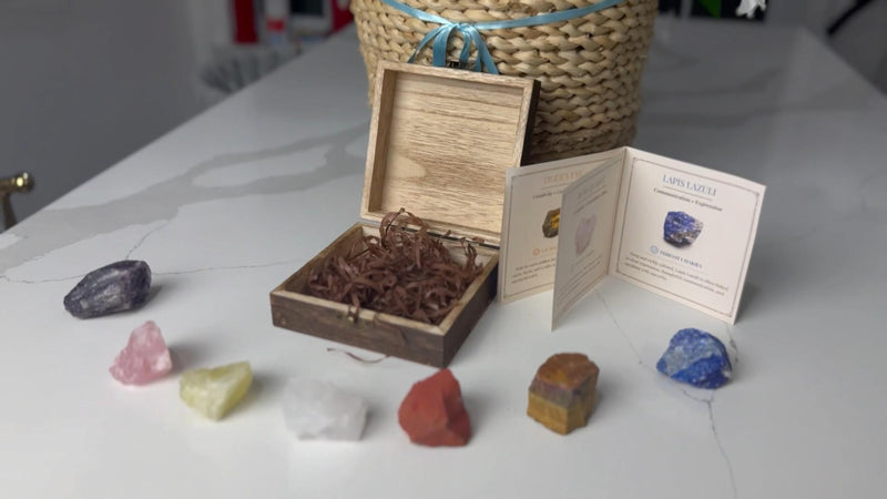 7 Chakra Healing Crystals Set for Meditation & Energy Alignment