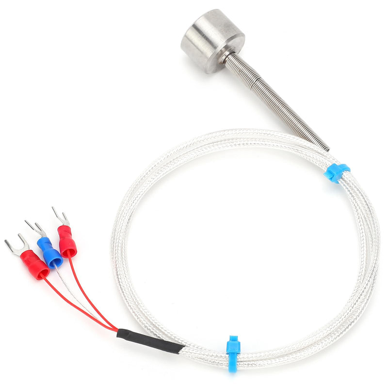 [Australia - AusPower] - Magnetic Temperature Sensor PT100 Stainless Steel Thermistor Probe -60 to +150°C 5m Cable Temp & Humidity Sensor 