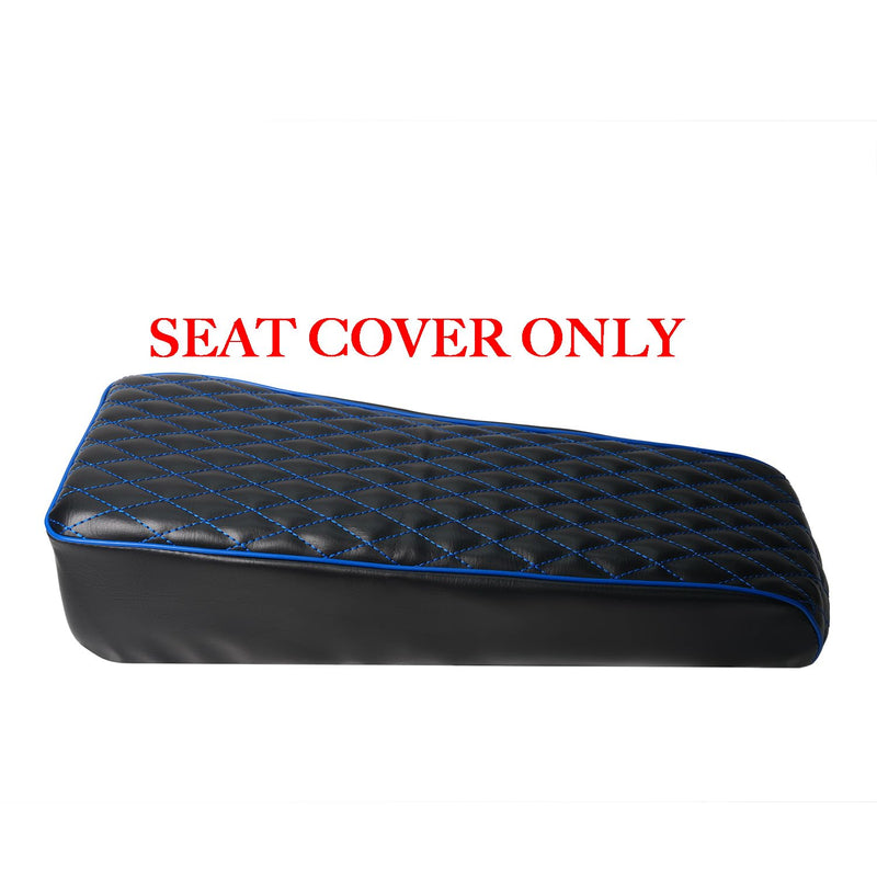JMCHstore Blue Diamond Stitch Seat Cover for Coleman ct200u Mini Bike 196cc Baja DB30, Hisun ct200u 196cc 200cc Trail Bike Cushion Replacement Parts Blue Stitch