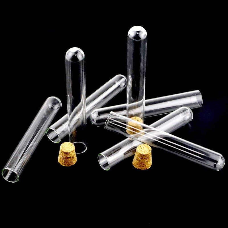 [Australia - AusPower] - DEPEPE 30pcs 13ml Glass Test Tubes with Cork Stoppers, 15×100mm Small Clear Glass Test Tubes for Scientific Experiments, Plant Propagation and Holiday Gifts 30pcs*13ml?15×100mm? 