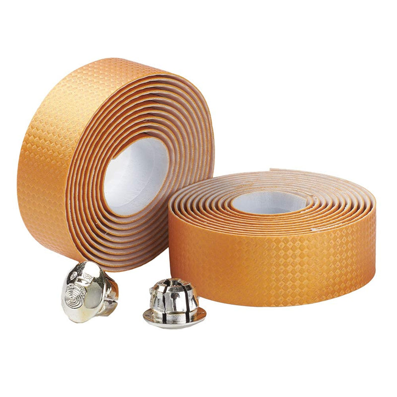 XhuangTech EVA Road Bike Handlebar Tapes, Bicycle Bar Tape, Cycling Handle Wraps (Gold) Gold