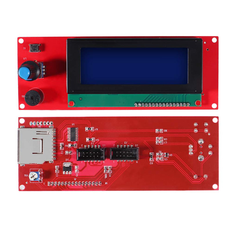 AITRIP LCD 2004 LCD Screen Smart Display Screen Controller Module with Cable for RAMPS 1.4 Compatible with Arduino Mega Pololu Shield for Reprap 3D Printer Kit Accessory