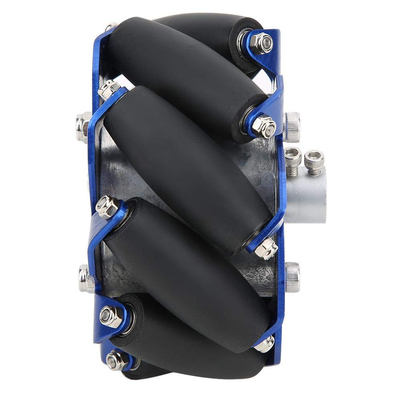 [Australia - AusPower] - 4in Mecanum Wheel Aluminum Right Wheel,45 Degree Omnidirectional Wheel Robot Drive Wheel Industrial Robot Parts, Single Wheel Load 30KG 
