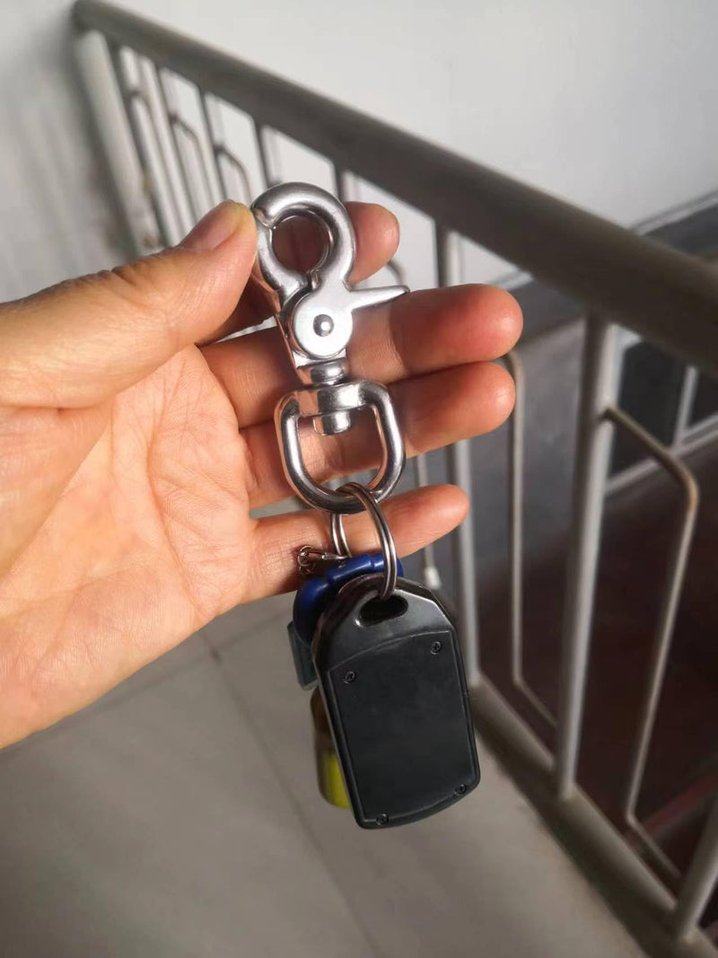 [Australia - AusPower] - 316 Stainless Steel Swivel Eye Trigger Snap Hook Great for Pet Leashes Bag Straps,2 Pack (2-1/2") 2-1/2" 