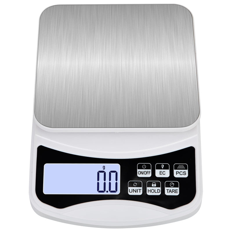 [Australia - AusPower] - Digital Lab Scale 5000g x 0.1g LCD Display Analytical Balance Jewelry Scale with Charging Precision Electronic Scale Scientific Scale 0.1g Accuracy for Laboratory Kitchen Measurement Rechargeable 