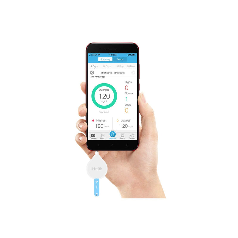 [Australia - AusPower] - iHealth Blood Glucose Test Strips (50 Count), No Coding Blood Sugar Test, Eligible for FSA Reimbursement, Precision Sugar Measurement for Diabetics, Strips Work Only in iHealth Glucose Meters Multicolor 