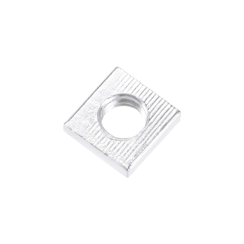 [Australia - AusPower] - uxcell Square Nuts, M4x7mmx2mm Zinc-Plated Metric Coarse Thread Assortment Kit, 25 Pcs 