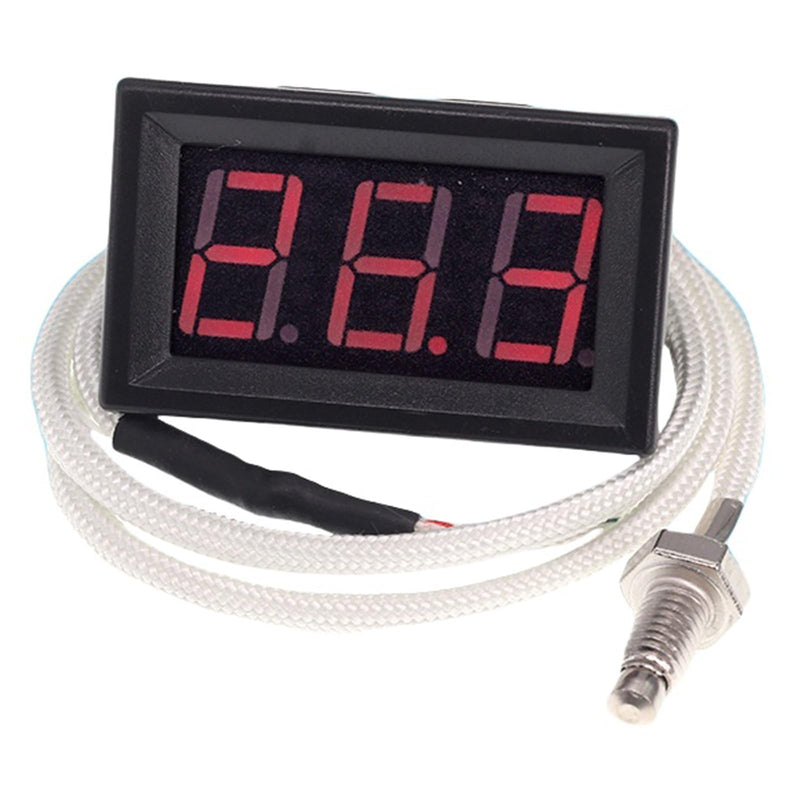 [Australia - AusPower] - 12V Blue Fahrenheit Digital Temperature Gauge -58F~239F LED Display Screen with Terminal Wire and 0.5 Meter K-Type Thermocouple 