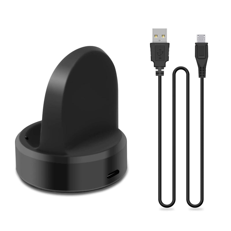 [Australia - AusPower] - Charger Compatible with Samsung Galaxy Watch 42mm/46mm, Upgraded Charging Cradle Dock for Galaxy Watch SM-R800/R810/R815 Smart Watch Charger (Not for Active), Black 
