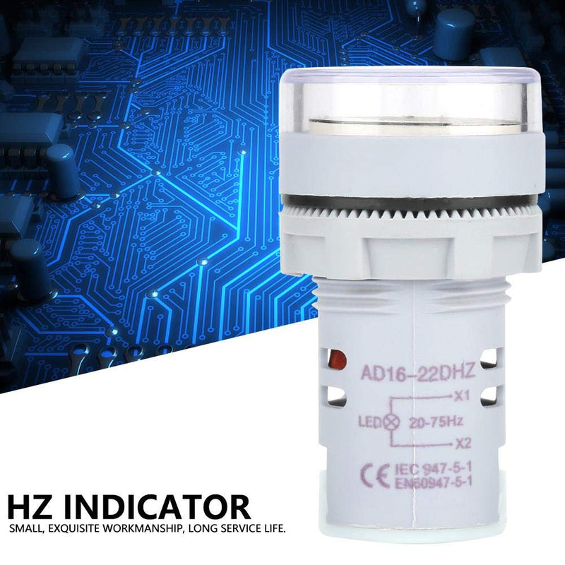 [Australia - AusPower] - YWBL-WH AC Round Frequency Meter LED Digital Display Hz Frequency Indicator Light 