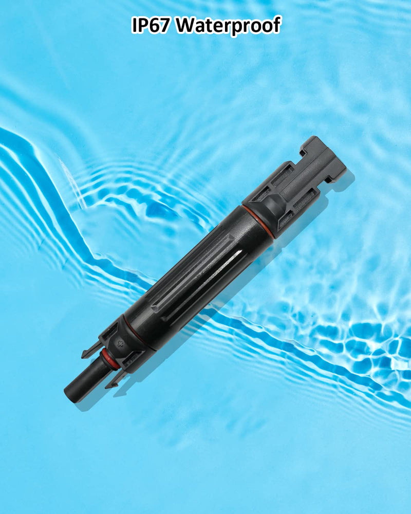 15A Solar Fuse Holder Inline, 5PCS Waterproof Solar Fuse Connector for Solar Panel and Solar Controller, Solar Surge Protection Device with Male and Female Connector