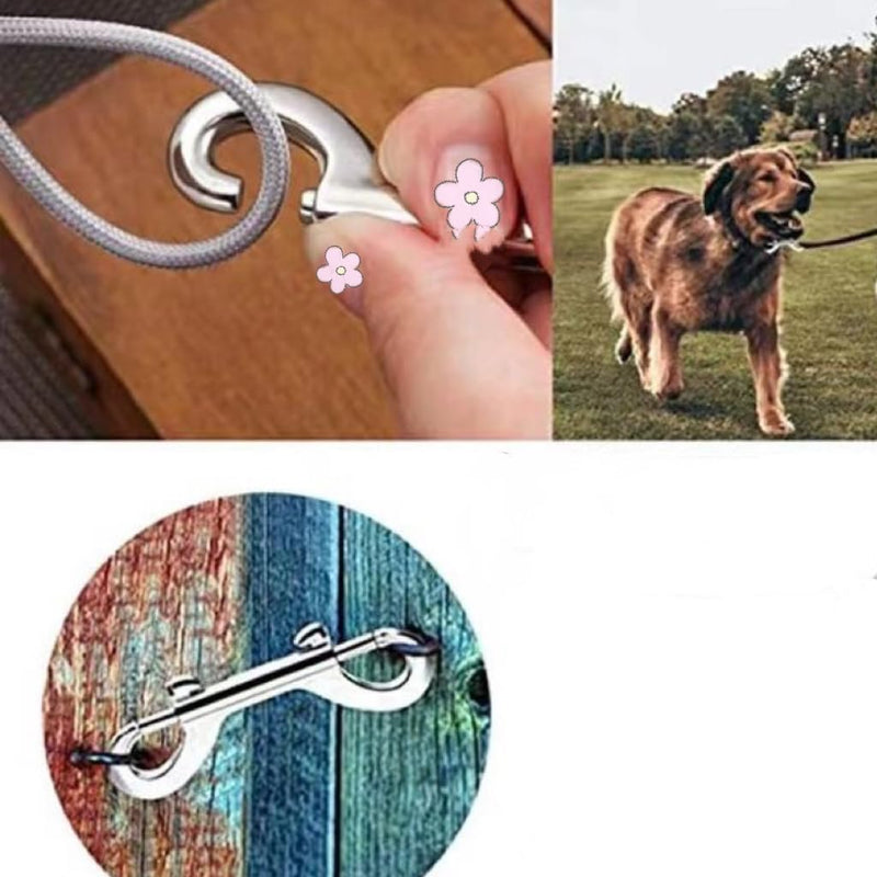 [Australia - AusPower] - Double Ended Bolt snap Hook, Heavy Duty,3.5-inch,Multifunctional zinc Alloy Buckle for pet Belt/Key Chain/Flag/Clothesline/Hammock (8pcs) 3.5IN 