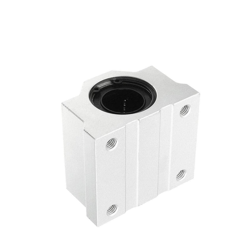[Australia - AusPower] - Silver Tone 25mm Inner Diameter Aluminium Alloy Linear Ball Roller Bearing Sliding Block 