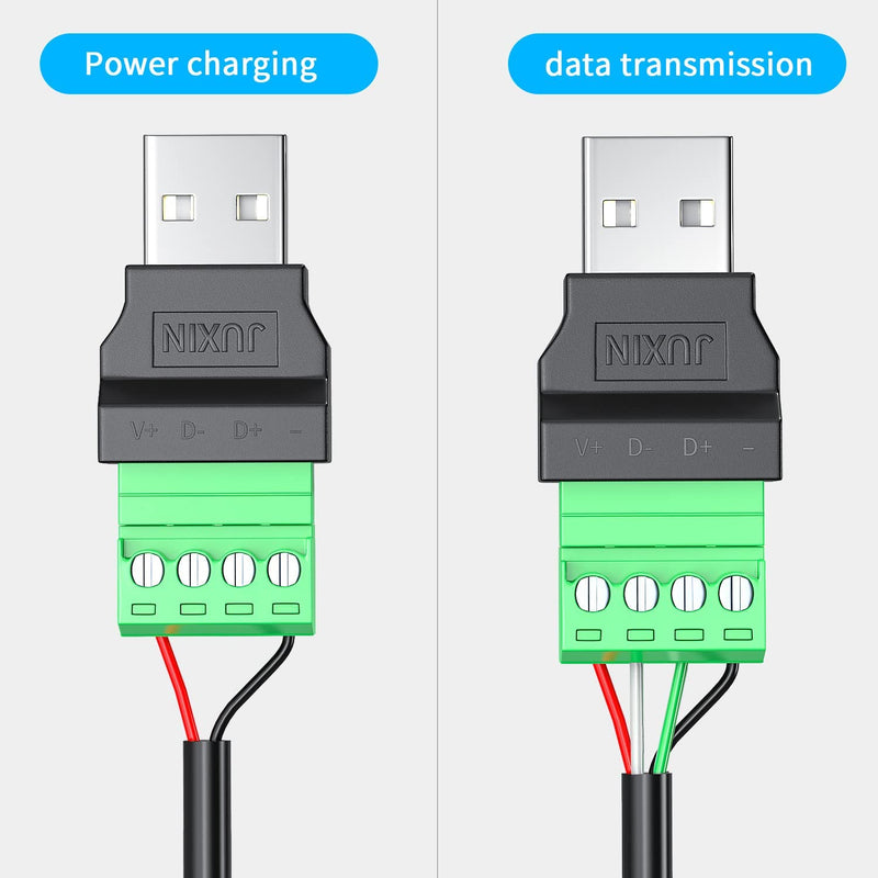 [Australia - AusPower] - USB 2.0 Type A Male Female Bolt Screw w/Shield Terminal Plug Adapter Connector (1PCS Male+1PCS Female) 1PCS Male+1PCS Female 