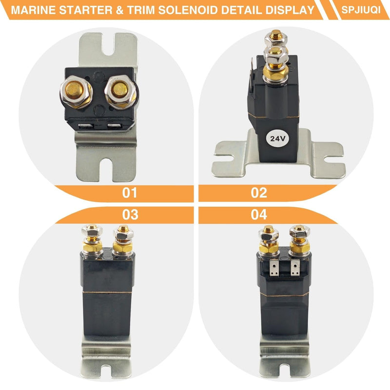 [Australia - AusPower] - Compact Contactor SU60-2506P 24 VDC 100A Continuous Duty SPST Relay Solenoid for Small Electric Vehicles Hydraulic Power Packs Interrupted & Uninterrupted Loads 