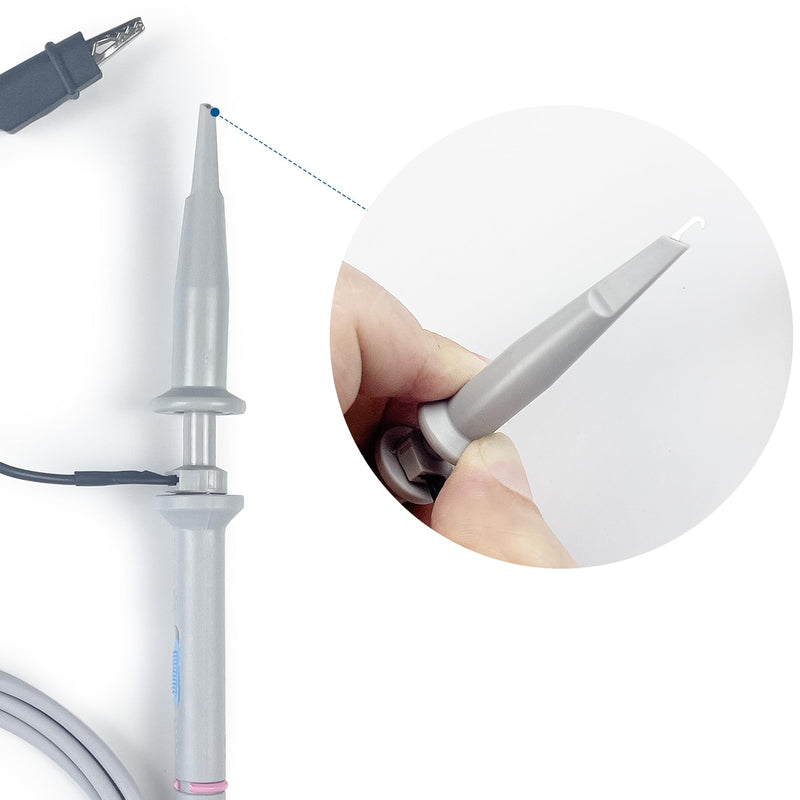 [Australia - AusPower] - OWON Universal Oscilloscope Probe Kit, 200 MHz, BNC Oscilloscope Clamp Button Head Damping Can Be Adjusted by 1x or 10x Slide Switch for Oscilloscopes Probe/200 MHz 