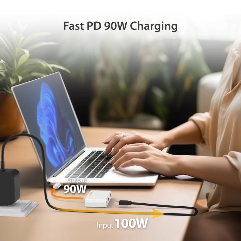 j5create USB Type-C to 4K HDMI and USB-A 3.0 with PD 100W Pass-Through Charging, for MacBook, Chromebook, iPad Pro or USB-C Laptop (JCA379)