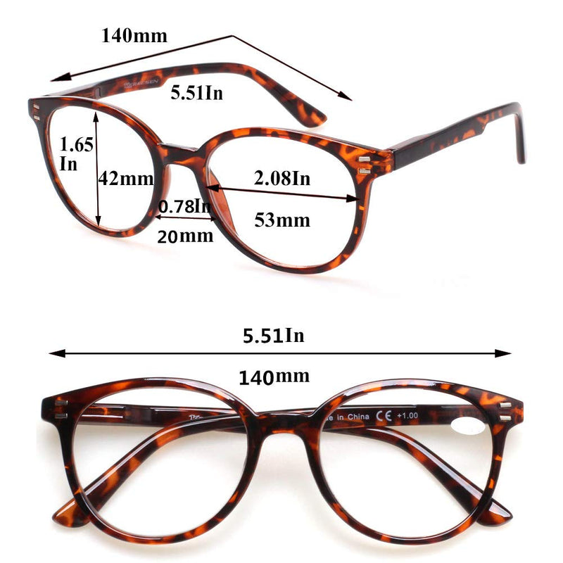 [Australia - AusPower] - 3 Pack Reading Glasses Spring Hinge Stylish Readers Black/Tortoise for Men and Women 3 Mix 2.5 x 