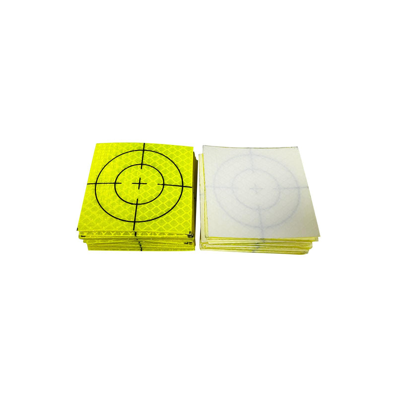 60PCS 40×40mm Green Reflective Survey Targets Adhesive Reflective Tape Target Sheets for Total Stations Laser Tools Green 40mm