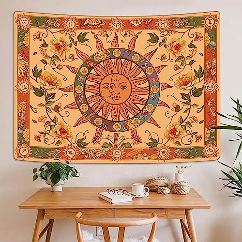 Kanuyee Blacklight Skull Tapestry Wall Hanging Tapestry Neon Tapestries For Bedroom Skeleton Horror tapestry UV Room Decor Skull2 36×48 Inches 48"L x 36"W Yellow