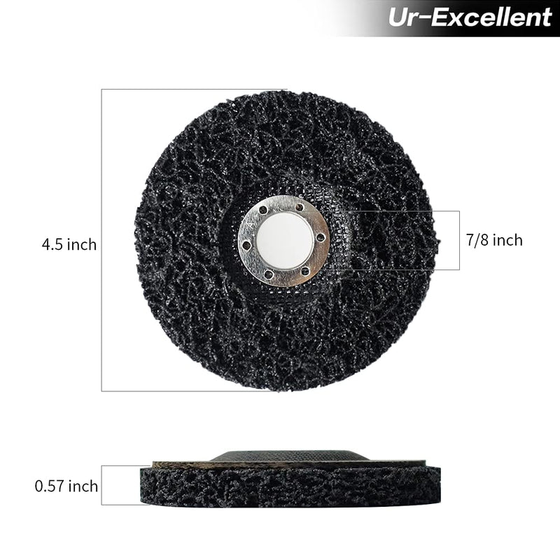[Australia - AusPower] - Ur-Excellent 4-1/2" x7/8'' Stripping Discs Rust Remover Wheel Remove Paint and Oxidation Poly Strip Wheel Disc Abrasive Angle Grinding Wheel - 3 Pack(Purple/Blue/Black) 4-1/2" x 7/8'' 3.0 