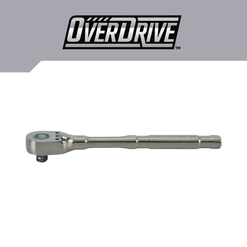 CRAFTSMAN OVERDRIVE 1/2" Drive 180T Pear Head Ratchet (CMMT82113)