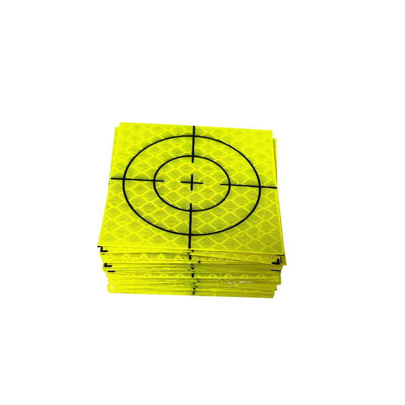 60PCS 40×40mm Green Reflective Survey Targets Adhesive Reflective Tape Target Sheets for Total Stations Laser Tools Green 40mm