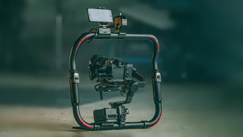 Tilta Rear Operating Handle | Compatible with RS4 PRO / RS4 / RS3 PRO | Replaces Tripod/Extended Grip in Briefcase Mode, Mount Accessories via Cold Shoe, Threads | TGA-BRH