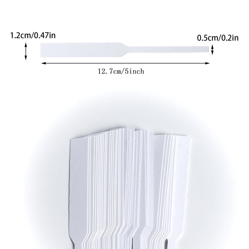 [Australia - AusPower] - 600Pcs Perfume Test Strips Paper Perfume Testing Strips Disposable Perfume Test Paper White Perfume Test Strips Essential Oils Test Card for Perfume Fragrances Scents Testing (600) 600 