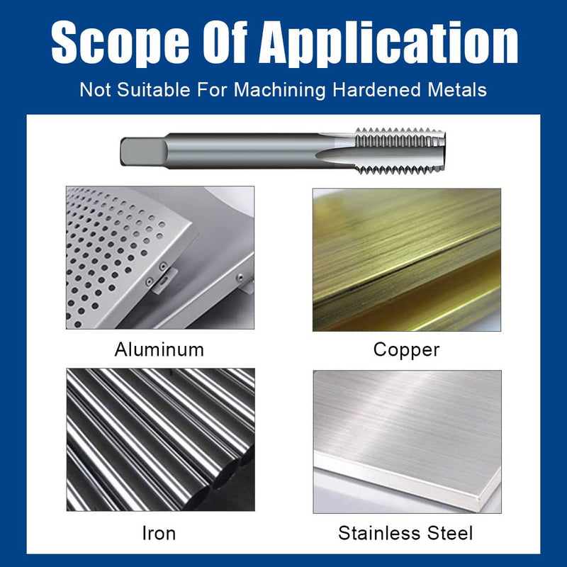 [Australia - AusPower] - Machine Tap HSS Tap Through Hole Straight Groove Suitable for Tapping Machine (M10 x 1.25) M10x1.25 