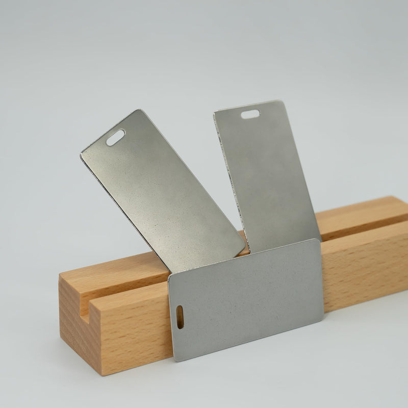25 Pack Metal Engraving Blanks Stamping Blanks Stainless Steel Rectangle Blank Tags 1.5x3 Inches