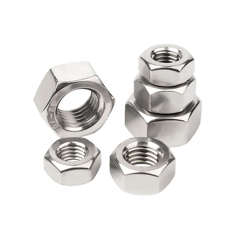 [Australia - AusPower] - (100Pcs) Hex Nut, M5-0.8 Stainless Steel 304 (18-8) Hex Nut M5(100pcs) Silver 