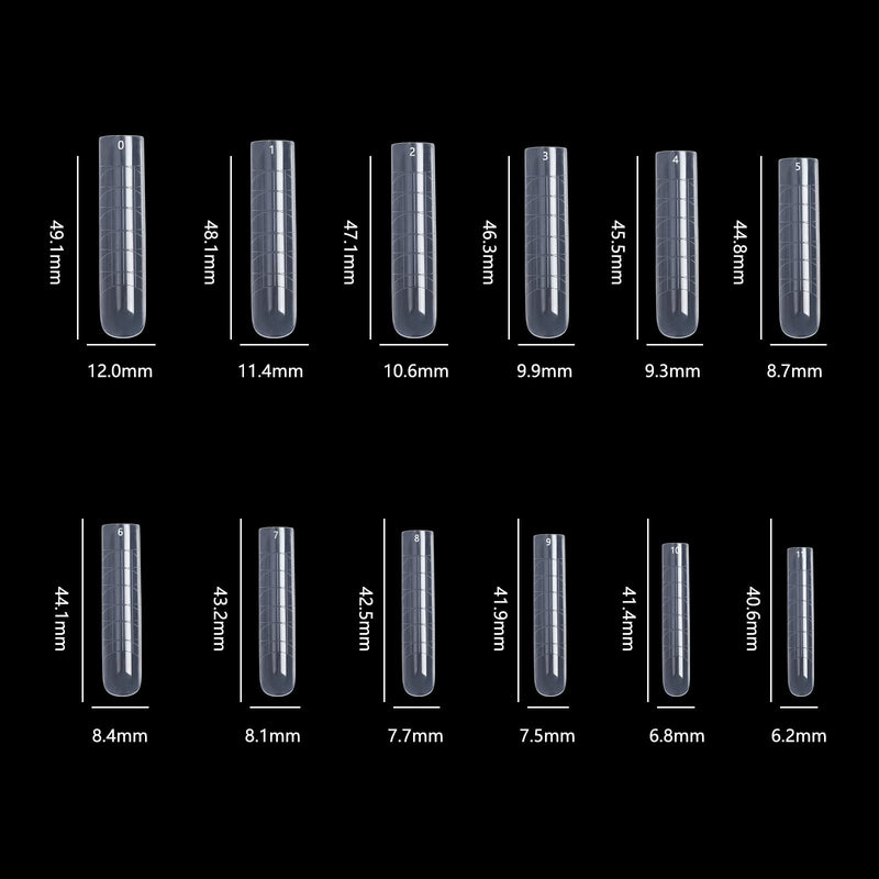 [Australia - AusPower] - NMKL38 120Pcs Dual Forms Full Cover Nail Tips Upper Arched Extension Mold (Fantastic C-curve) Fantastic C-curve 