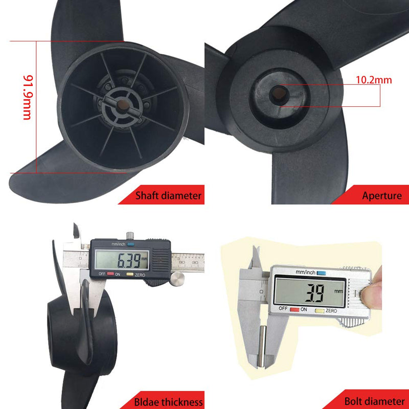 Electric Outboard Motor Accessories Three-bladed Propeller 50LBS, 55LBS, 60LBS, 86LBS Trolling Motor